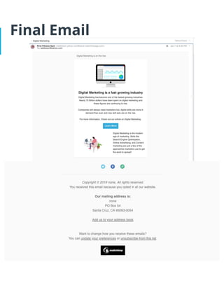 Final Email
 