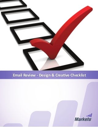 Email Review - Design & Creative Checklist
 