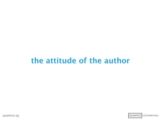 the attitude of the author




quantico.sg
 
