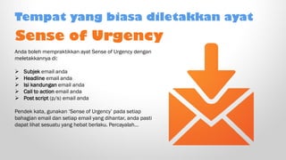Email Formula- Sense of Urgency | PDF