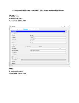 Email server configuration | PDF | Computer Networking | Computing