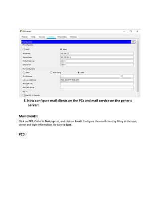 Email server configuration | PDF