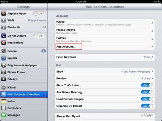 Custom Domain Email settings on iphone, ipad, ipod touch etc.
