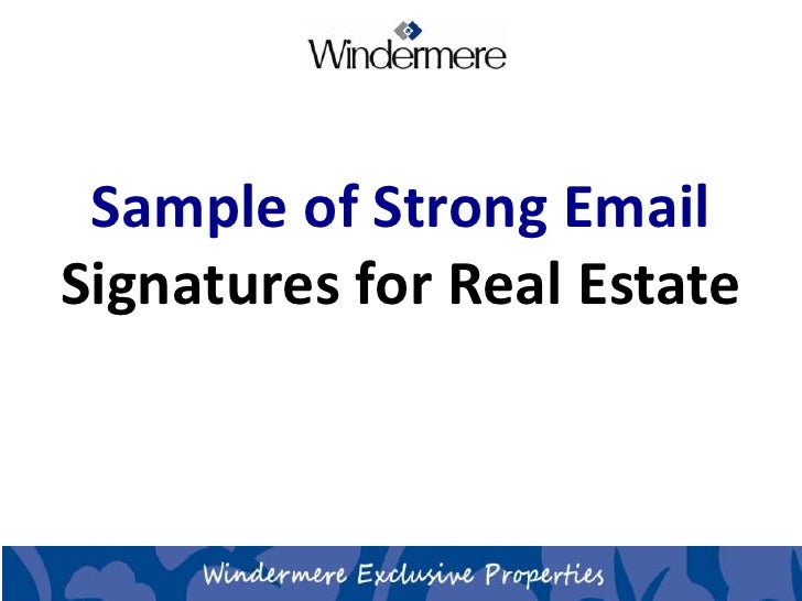 sample email signatures