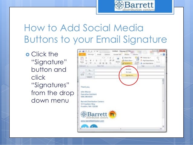 how to add logo to outlook 2010 email signature how to add logo to outlook 2010 email signature