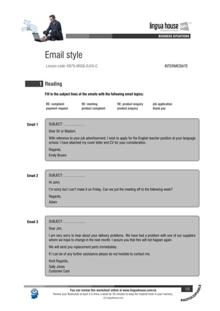 Email style | PDF