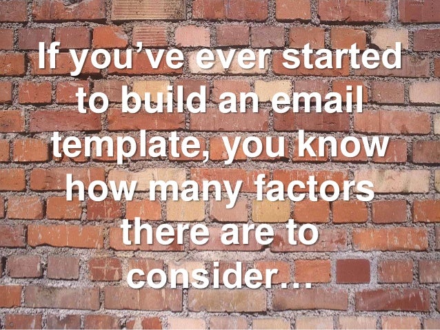 how to build email template