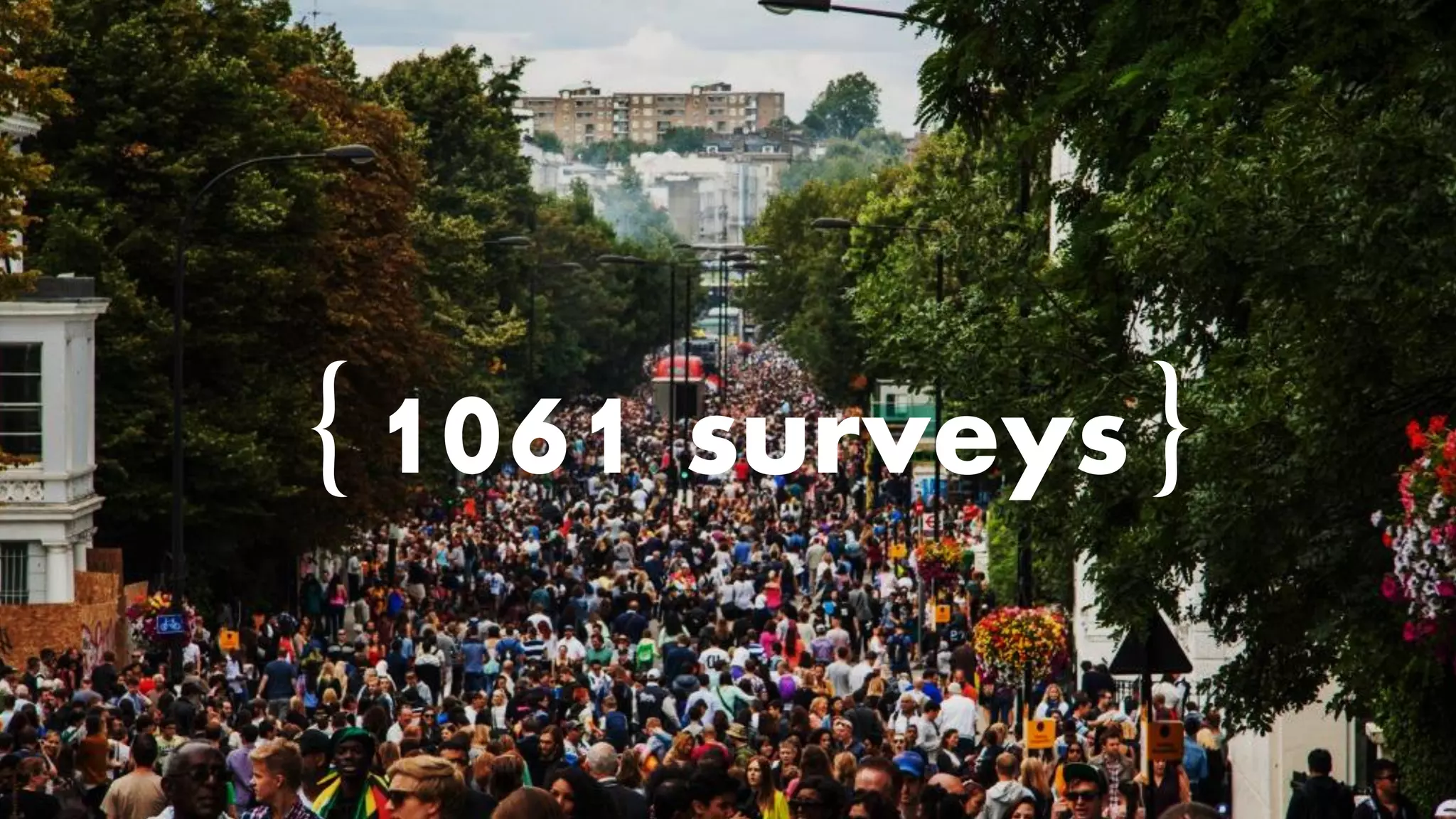 {1061 surveys}  