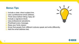 Tips on Effective Email Writing | PPTX