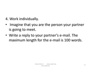 Email writing exercises