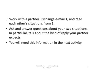 Email writing exercises | PPTX