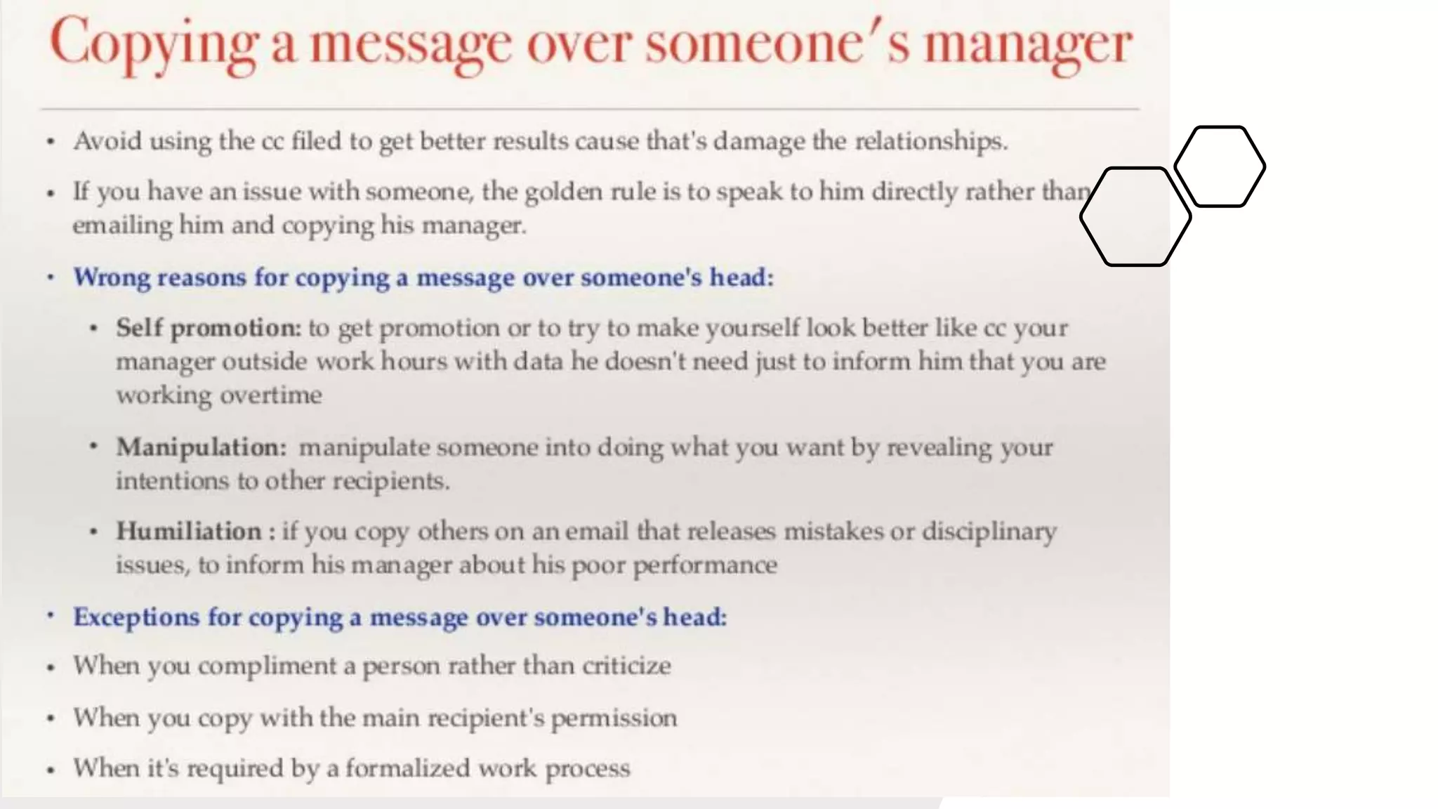 Email writing skills