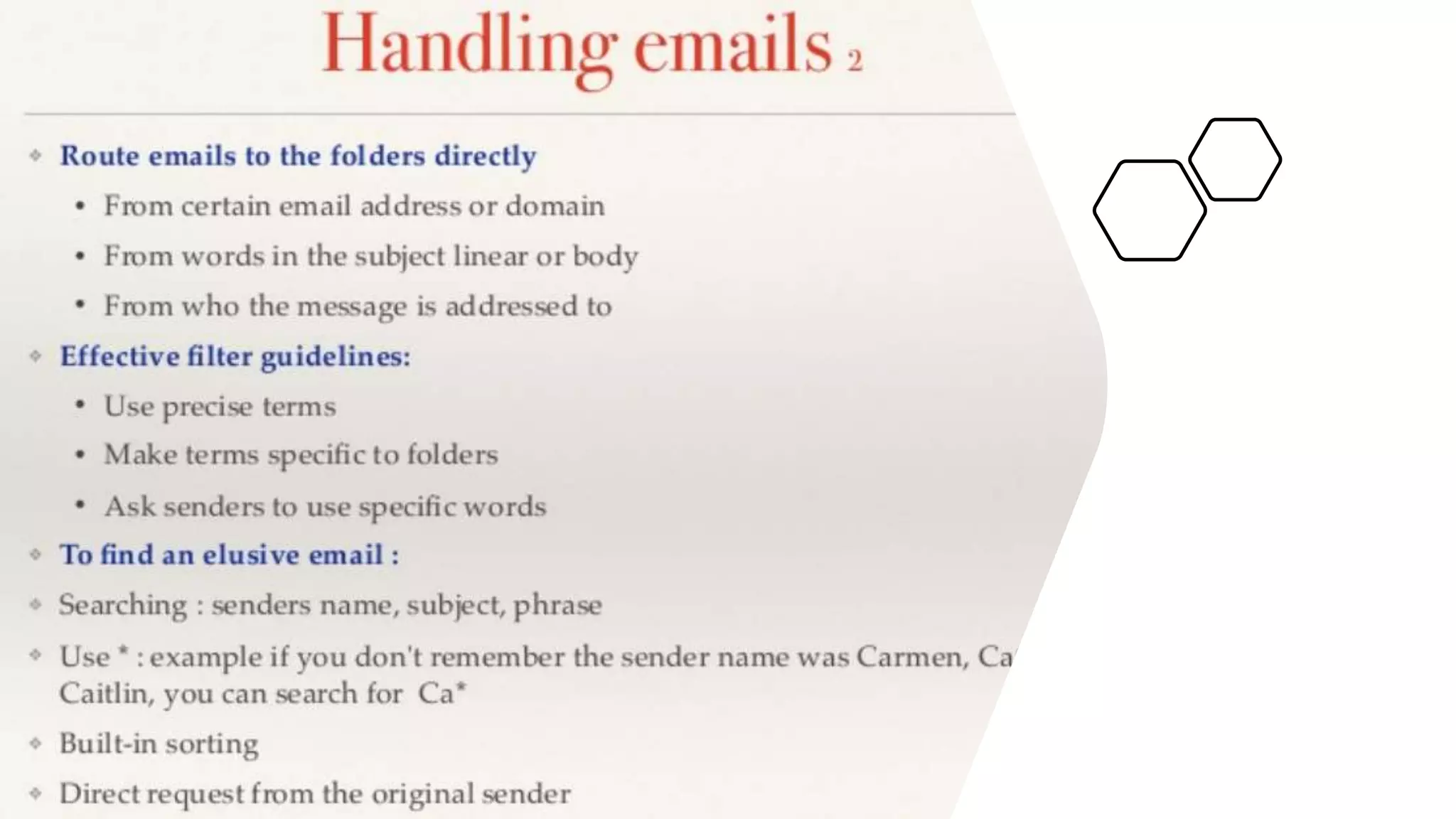 Email writing skills