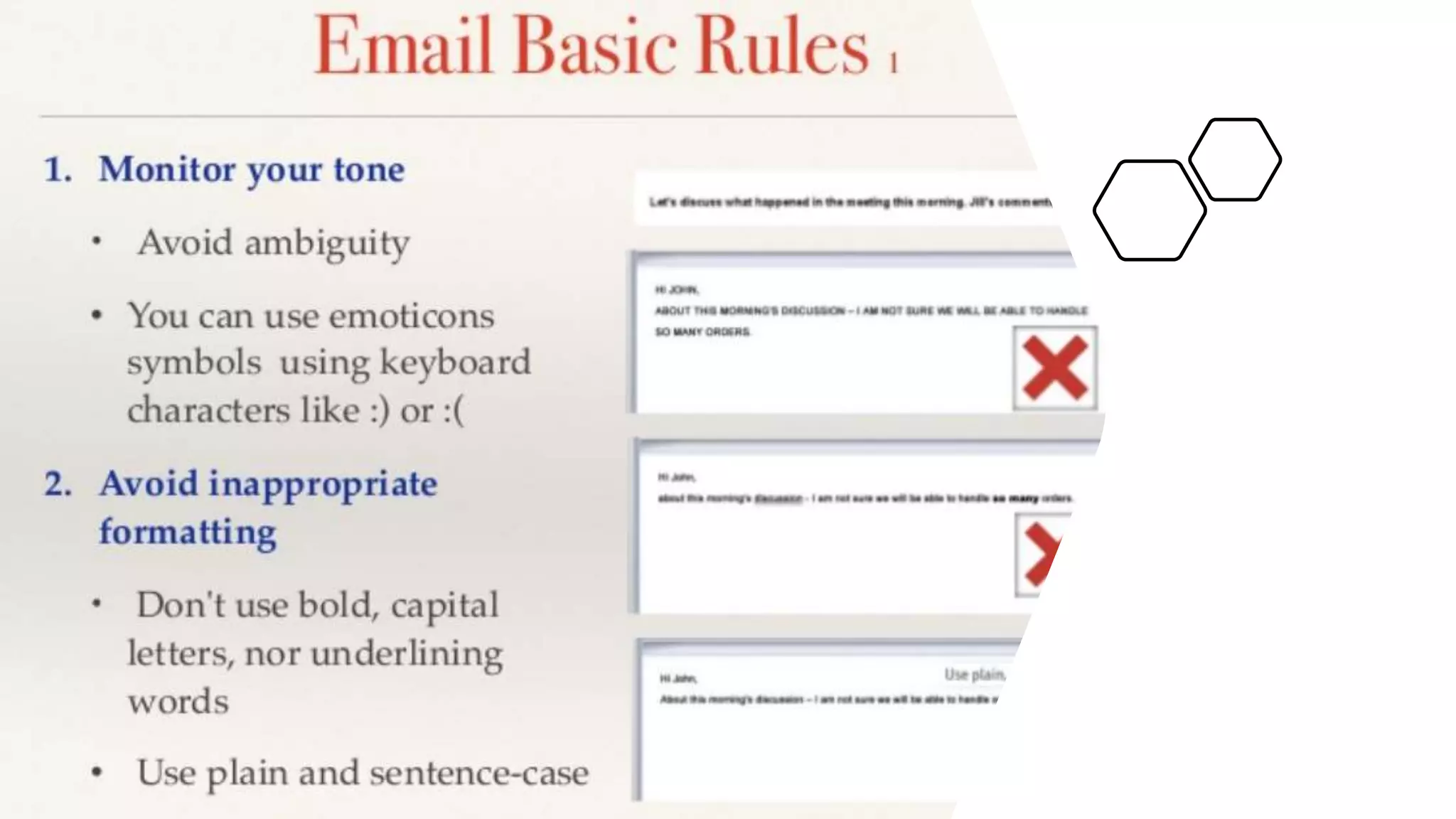 Email writing skills