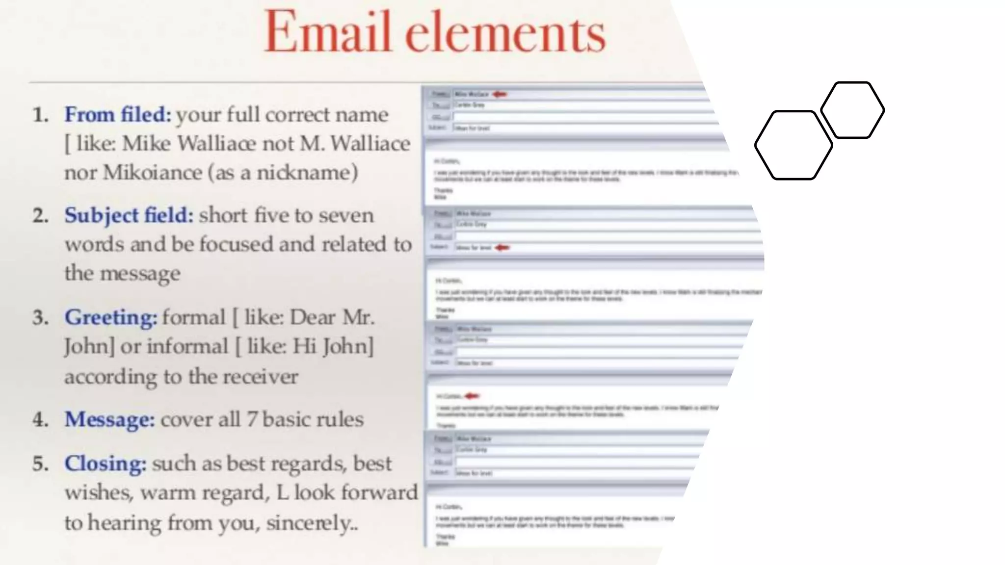 Email writing skills