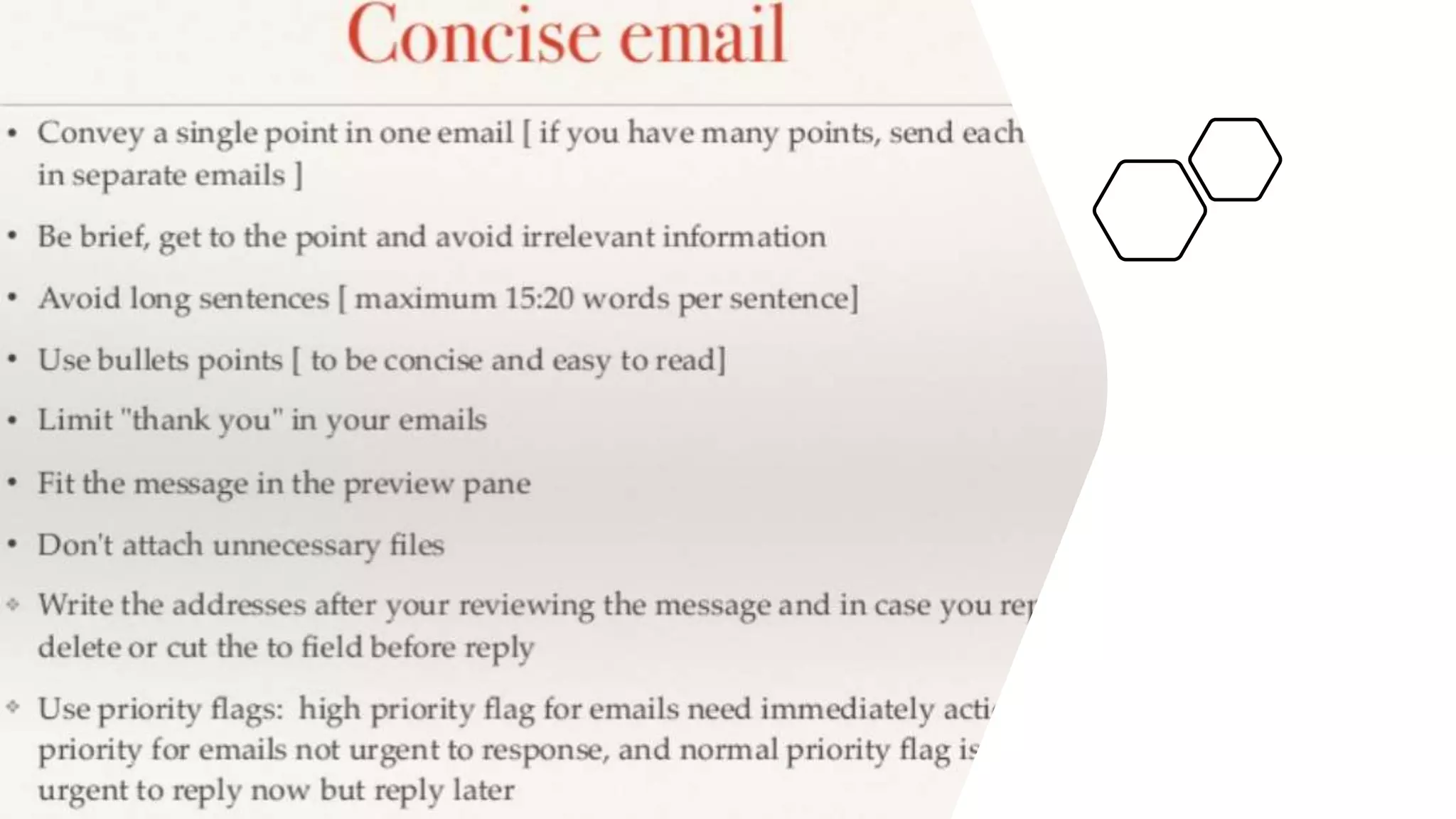 Email writing skills