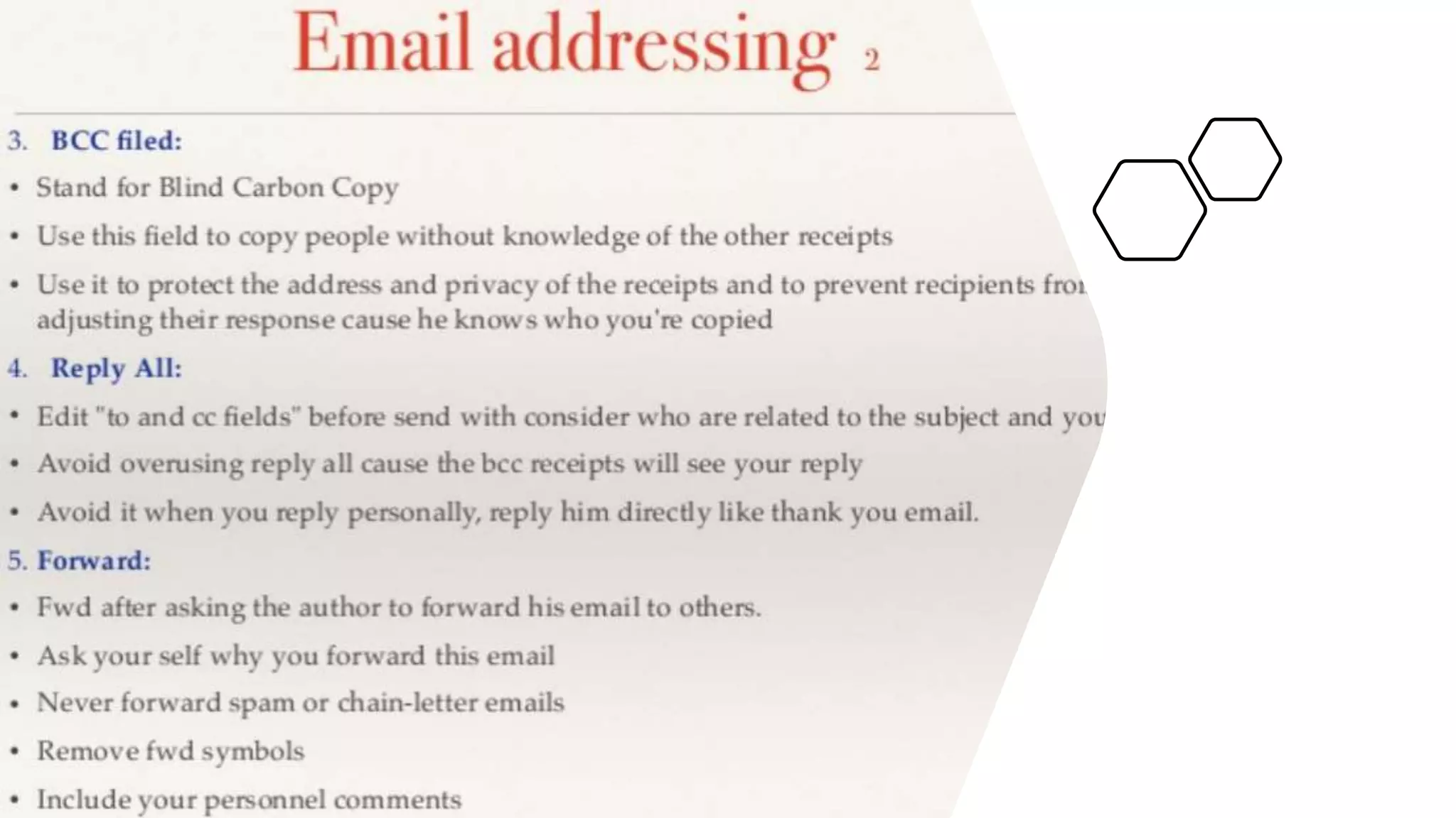 Email writing skills