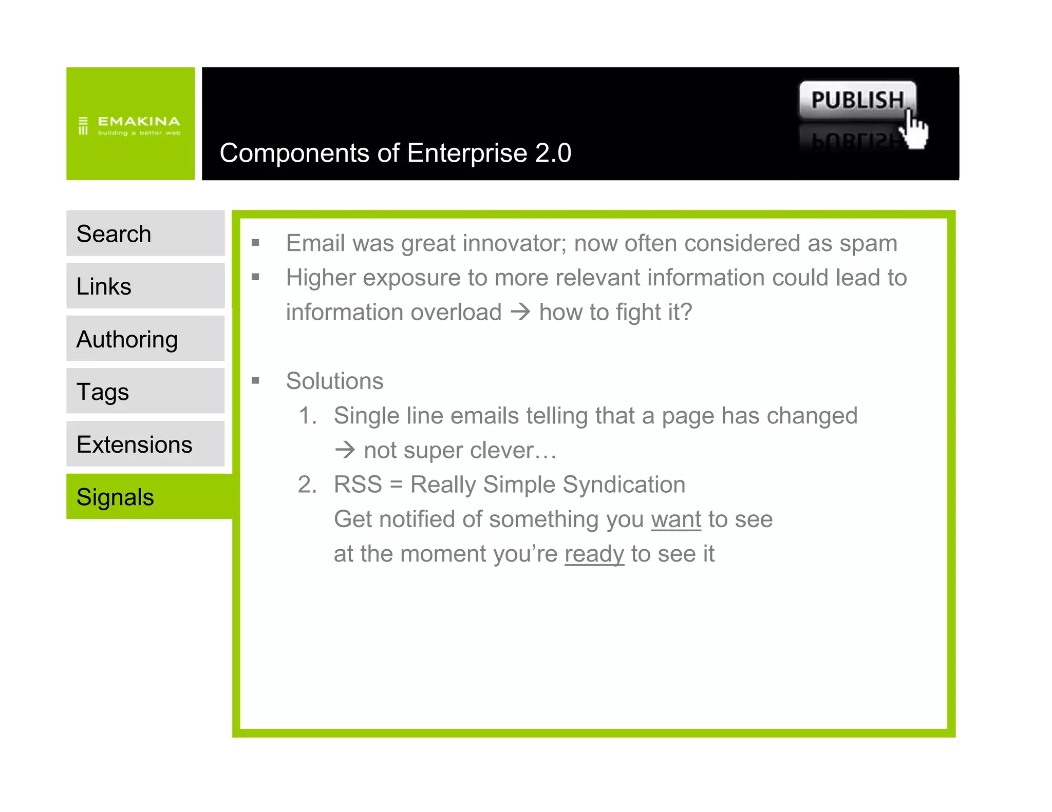 Emakina Academy - Enterprise2.0 - 20070614