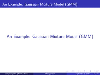 Em Algorithm Gmm A Tutorial of the EM-algorithm and Its Application to Outlier Detection ...