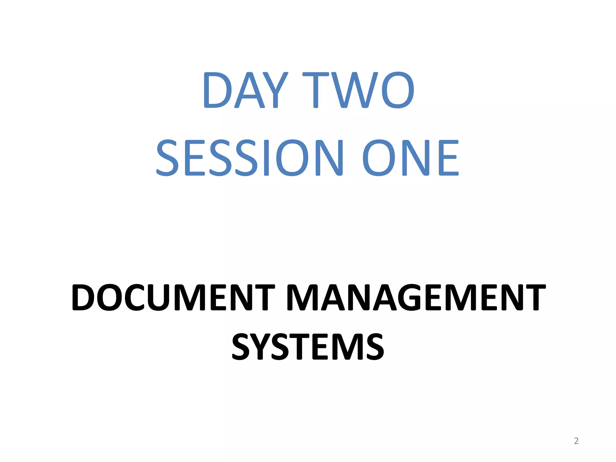 Document Management System | PPTX