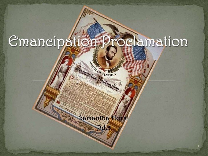 Emancipation Proclamation