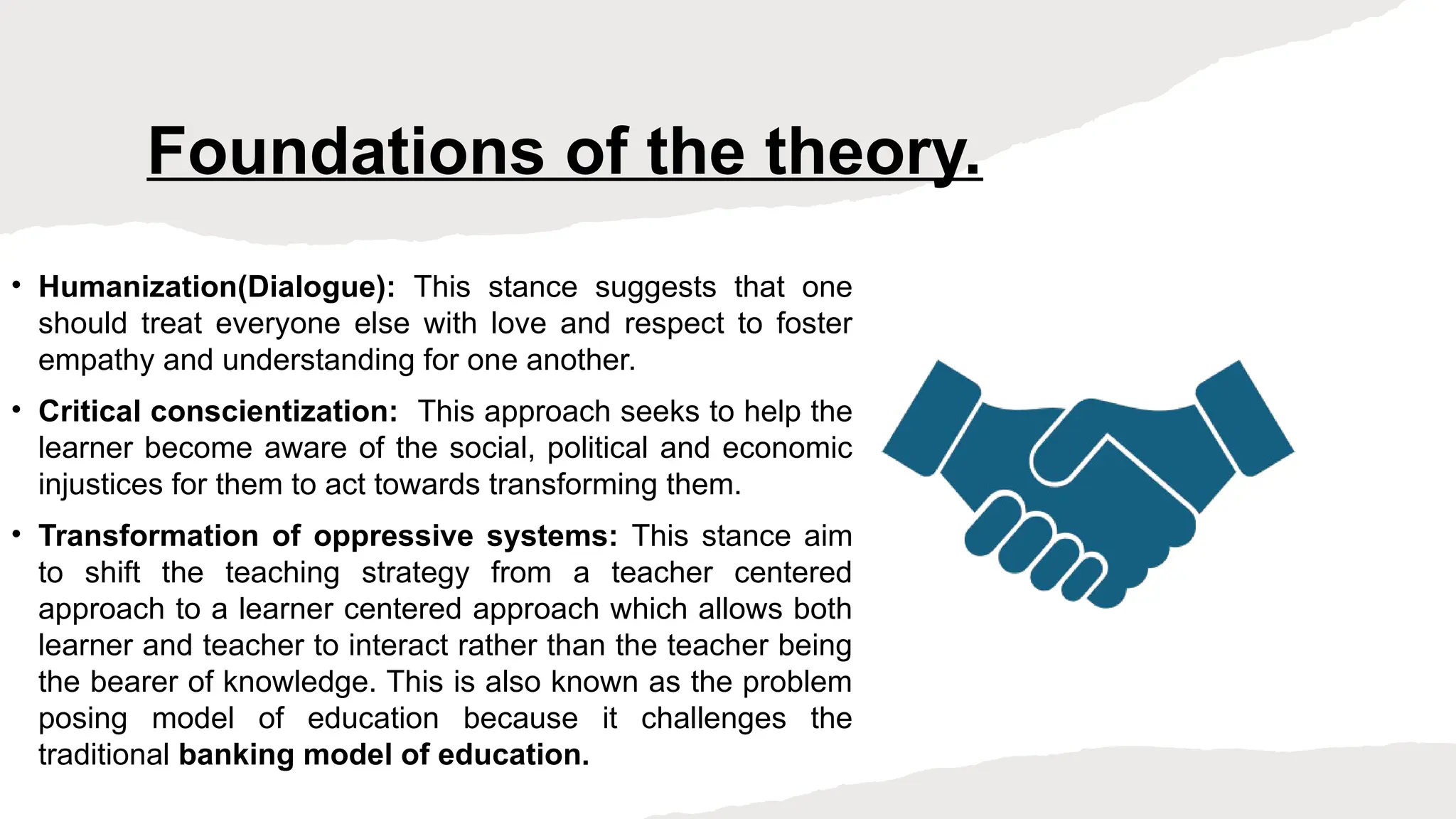 Emancipatory Pedagogy as a bridge towards achieving equality. | PPTX