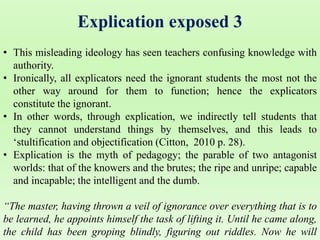 Emancipatory Pedagogy Jaques Ranciere 1987.pptx