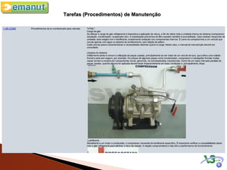 Tarefas (Procedimentos) de Manutenção
 