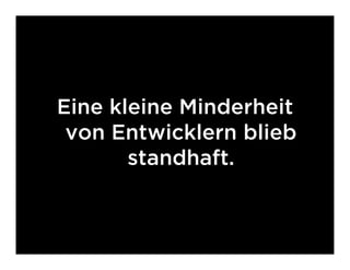 Emanzipiertes JavaScript und das Coming Out der Flash Community