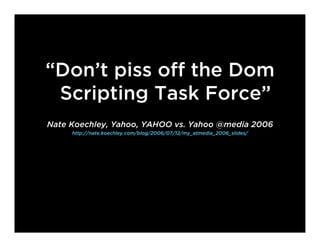 Emanzipiertes JavaScript und das Coming Out der Flash Community