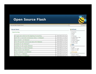 Emanzipiertes JavaScript und das Coming Out der Flash Community