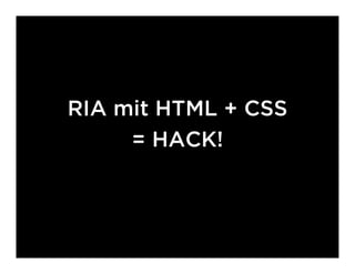Emanzipiertes JavaScript und das Coming Out der Flash Community