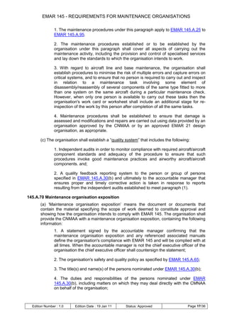 Emar 145 Pdf _ MAA-NOR’s requirements for EMAR 145 applications – NTBA