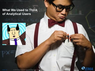 What We Used to Think
of Analytical Users
Slide 24 © 2015 Enterprise Management Associates, Inc.
 