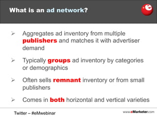 Publishers and networks (branding) vs. exchanges, DSPs, RTB (direct response)