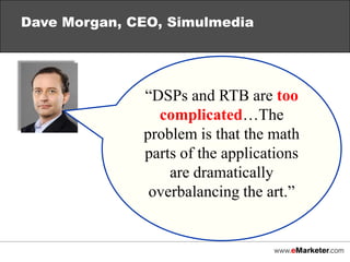 Nearly ¾ of agencies use ad networks to buy online ads, with traditional media company websites close behind