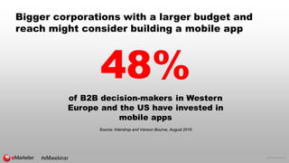 eMarketer Webinar: B2B Mobile—How to Effectively Reach the Ever-More Mobile Buyer Slide 39