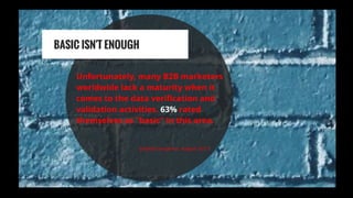 eMarketer Webinar: Marketing Data Management—What B2Bs Need to Know Slide 17