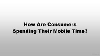 © 2015 eMarketer Inc.
How Are Consumers
Spending Their Mobile Time?
 