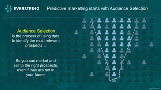 ©2016 EverString
Predictive marketing starts with Audience Selection
Audience Selection
is the process of using data
to id...