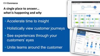  Accelerate time to insight
 Holistically view customer journeys
 See experiences through your
customers’ eyes
 Unite ...