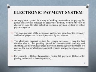 electronic payment system | PPTX