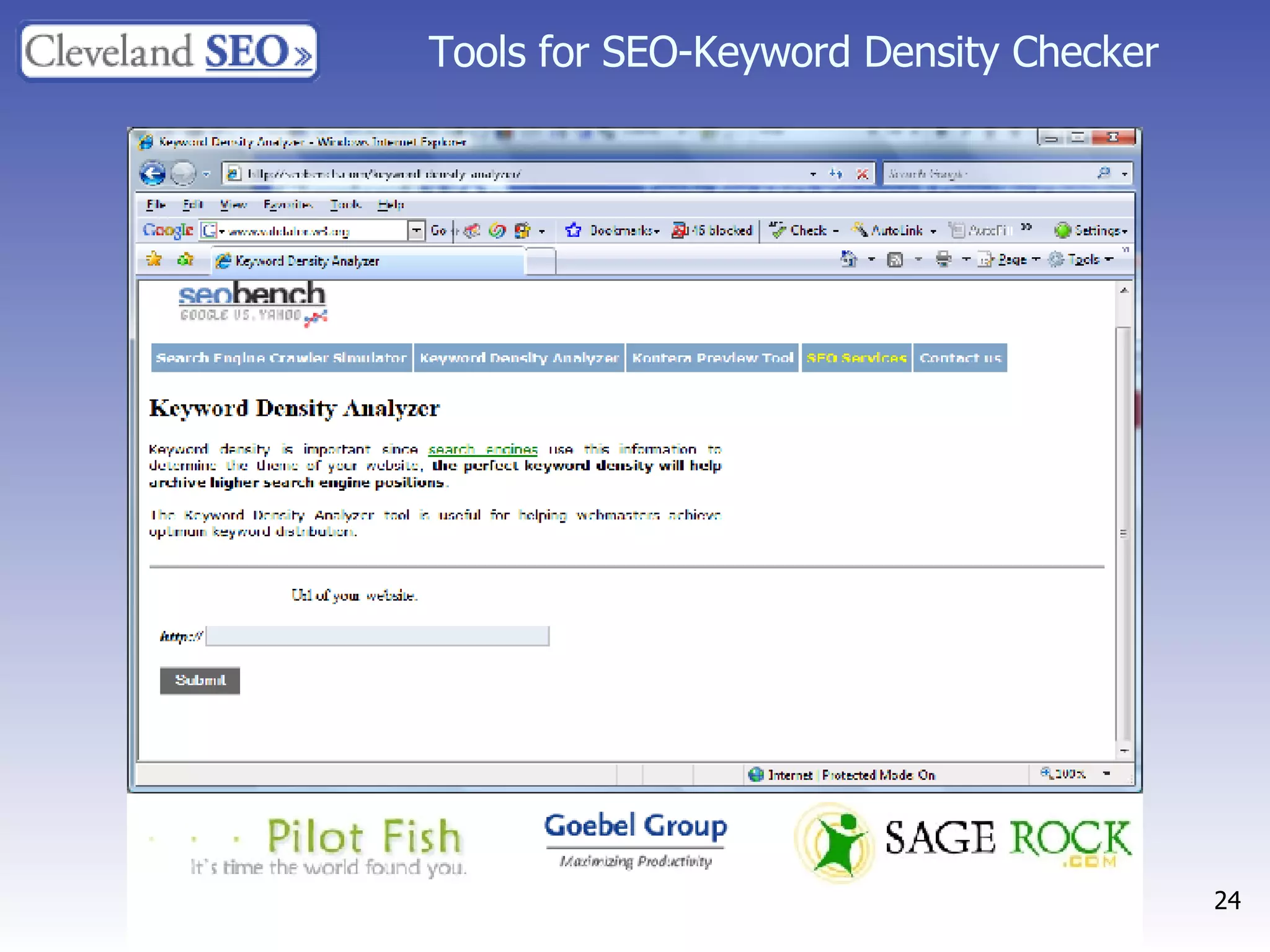 Tools for SEO-Keyword Density Checker 