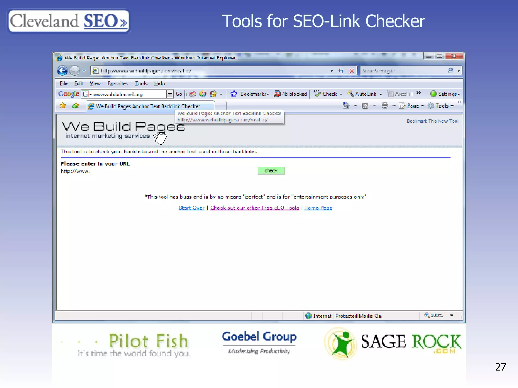 Tools for SEO-Link Checker 