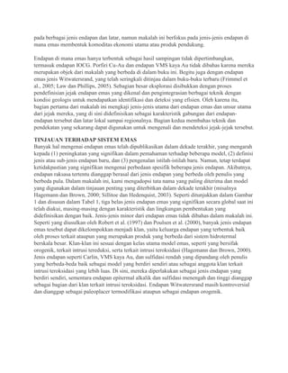 pada berbagai jenis endapan dan latar, namun makalah ini berfokus pada jenis-jenis endapan di
mana emas membentuk komoditas ekonomi utama atau produk pendukung.
Endapan di mana emas hanya terbentuk sebagai hasil sampingan tidak dipertimbangkan,
termasuk endapan IOCG. Porfiri Cu-Au dan endapan VMS kaya Au tidak dibahas karena mereka
merupakan objek dari makalah yang berbeda di dalam buku ini. Begitu juga dengan endapan
emas jenis Witwatersrand, yang telah seringkali ditinjau dalam buku-buku terbaru (Frimmel et
al., 2005; Law dan Phillips, 2005). Sebagian besar eksplorasi disibukkan dengan proses
pendefinisian jejak endapan emas yang dikenal dan pengintegrasian berbagai teknik dengan
kondisi geologis untuk mendapatkan identifikasi dan deteksi yang efisien. Oleh karena itu,
bagian pertama dari makalah ini mengkaji jenis-jenis utama dari endapan emas dan unsur utama
dari jejak mereka, yang di sini didefinisikan sebagai karakteristik gabungan dari endapan-
endapan tersebut dan latar lokal sampai regionalnya. Bagian kedua membahas teknik dan
pendekatan yang sekarang dapat digunakan untuk mengenali dan mendeteksi jejak-jejak tersebut.
TINJAUAN TERHADAP SISTEM EMAS
Banyak hal mengenai endapan emas telah dipublikasikan dalam dekade terakhir, yang mengarah
kepada (1) peningkatan yang signifikan dalam pemahaman terhadap beberapa model, (2) definisi
jenis atau sub-jenis endapan baru, dan (3) pengenalan istilah-istilah baru. Namun, tetap terdapat
ketidakpastian yang signifikan mengenai perbedaan spesifik beberapa jenis endapan. Akibatnya,
endapan raksasa tertentu dianggap berasal dari jenis endapan yang berbeda oleh penulis yang
berbeda pula. Dalam makalah ini, kami mengadopsi tata nama yang paling diterima dan model
yang digunakan dalam tinjauan penting yang diterbitkan dalam dekade terakhir (misalnya
Hagemann dan Brown, 2000; Sillitoe dan Hedenquist, 2003). Seperti ditunjukkan dalam Gambar
1 dan disusun dalam Tabel 1, tiga belas jenis endapan emas yang signifikan secara global saat ini
telah diakui, masing-masing dengan karakteristik dan lingkungan pembentukan yang
didefinisikan dengan baik. Jenis-jenis minor dari endapan emas tidak dibahas dalam makalah ini.
Seperti yang diusulkan oleh Robert et al. (1997) dan Poulsen et al. (2000), banyak jenis endapan
emas tesebut dapat dikelompokkan menjadi klan, yaitu keluarga endapan yang terbentuk baik
oleh proses terkait ataupun yang merupakan produk yang berbeda dari sistem hidrotermal
berskala besar. Klan-klan ini sesuai dengan kelas utama model emas, seperti yang bersifak
orogenik, terkait intrusi tereduksi, serta terkait intrusi teroksidasi (Hagemann dan Brown, 2000).
Jenis endapan seperti Carlin, VMS kaya Au, dan sulfidasi rendah yang dipandang oleh penulis
yang berbeda-beda baik sebagai model yang berdiri sendiri atau sebagai anggota klan terkait
intrusi teroksidasi yang lebih luas. Di sini, mereka diperlakukan sebagai jenis endapan yang
berdiri sendiri, sementara endapan epitermal alkalik dan sulfidasi menengah dan tinggi dianggap
sebagai bagian dari klan terkait intrusi teroksidasi. Endapan Witwatersrand masih kontroversial
dan dianggap sebagai paleoplacer termodifikasi ataupun sebagai endapan orogenik.
 