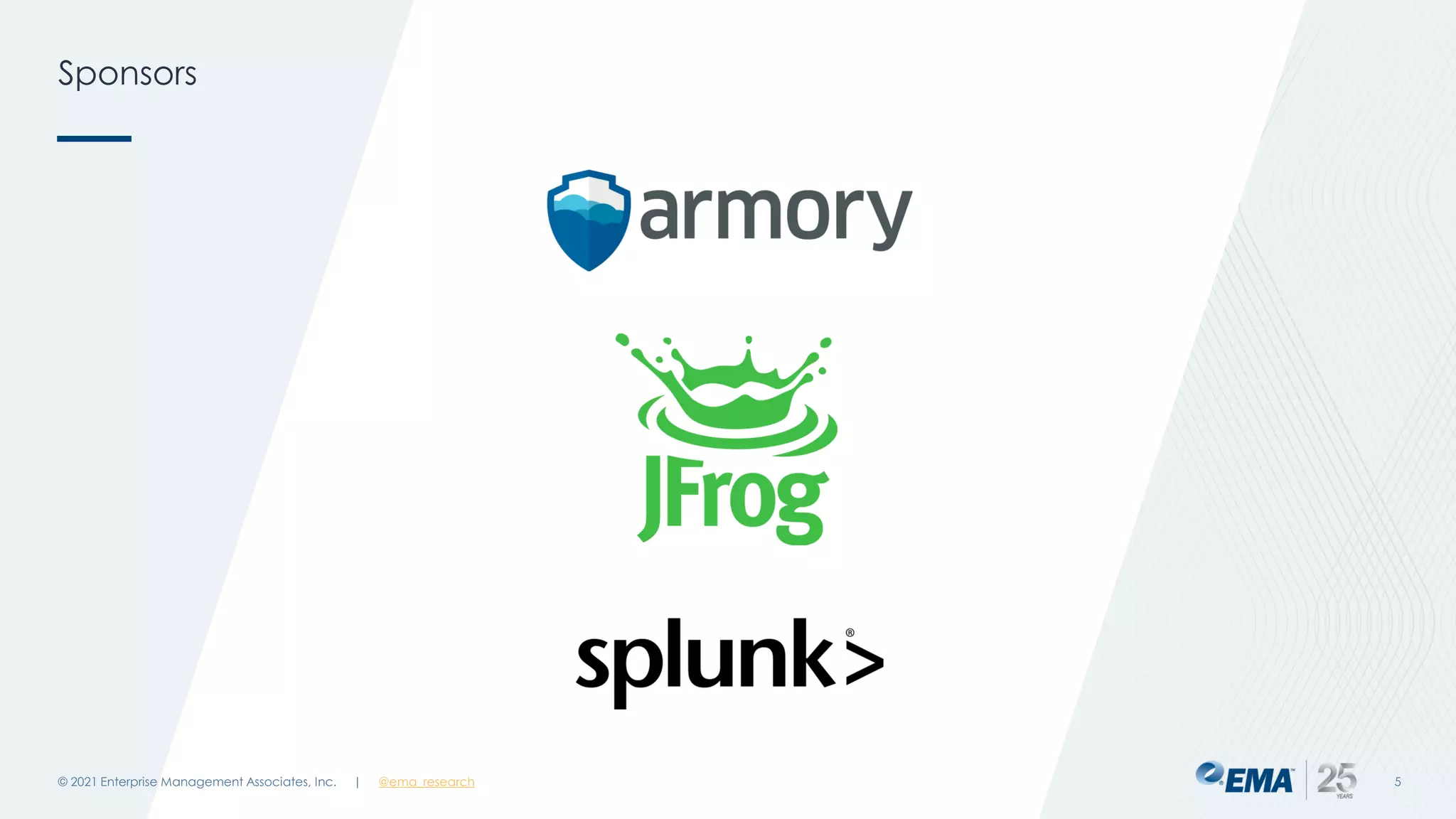 Sponsors
© 2021 Enterprise Management Associates, Inc. 5
| @ema_research
 