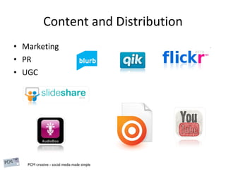 Content and Distribution Marketing PR UGC 