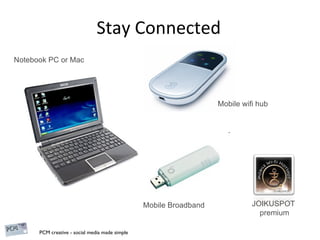 Stay Connected JOIKUSPOT   premium Notebook PC or Mac Mobile Broadband Mobile wifi hub 