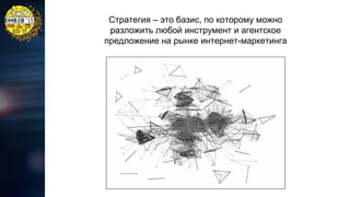Стратегия – это базис, по которому можно
разложить любой инструмент и агентское
предложение на рынке интернет-маркетинга

 