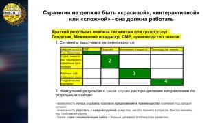 Стратегия не должна быть «красивой», «интерактивной»
или «сложной» - она должна работать

 